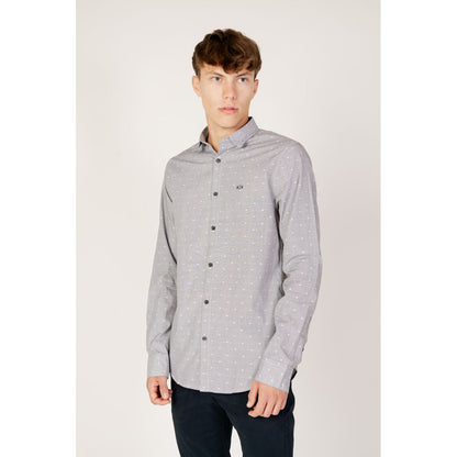 Armani Exchange Black Cotton Shirt by Armani Exchange