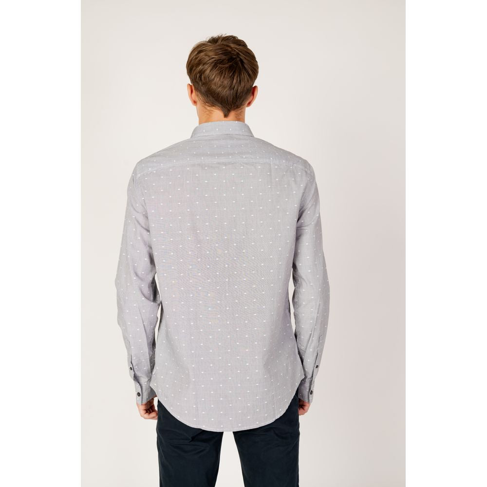 Armani Exchange Black Cotton Shirt by Armani Exchange