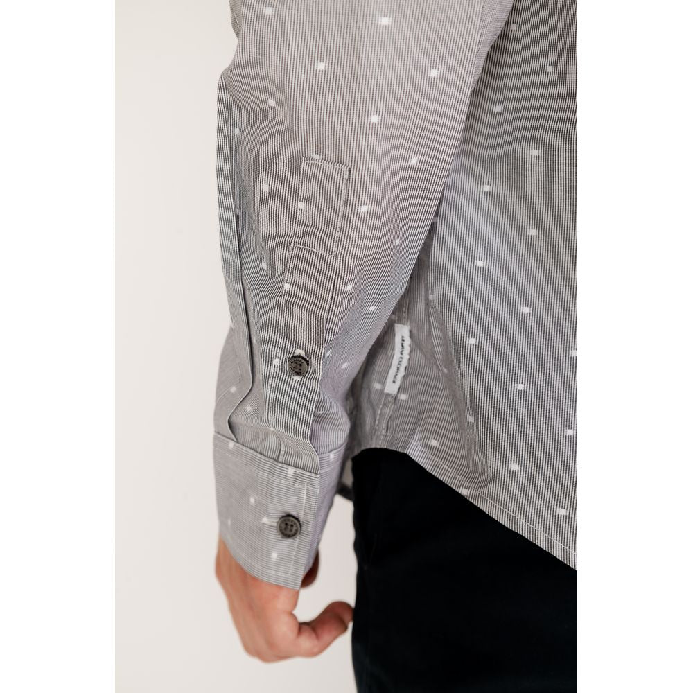 Armani Exchange Black Cotton Shirt by Armani Exchange