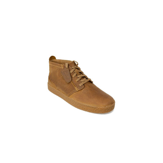 Bottes en cuir beige Clarks