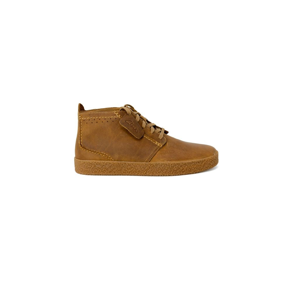 Bottes en cuir beige Clarks