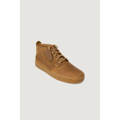 Bottes en cuir beige Clarks