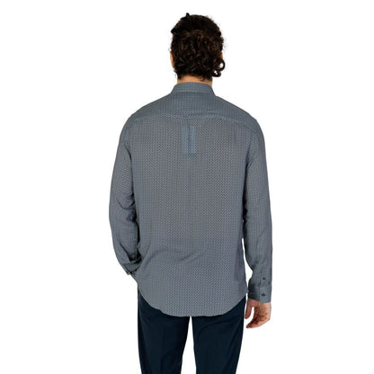 Armani Exchange Gray Viscose Shirt by Armani Exchange