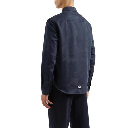 Armani Exchange Blue Cotton Shirt by Armani Exchange