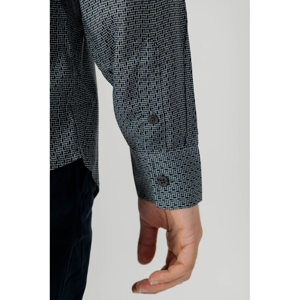 Armani Exchange Gray Viscose Shirt by Armani Exchange
