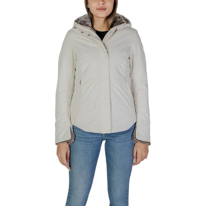 Vestes et manteaux en polyester crème solaire