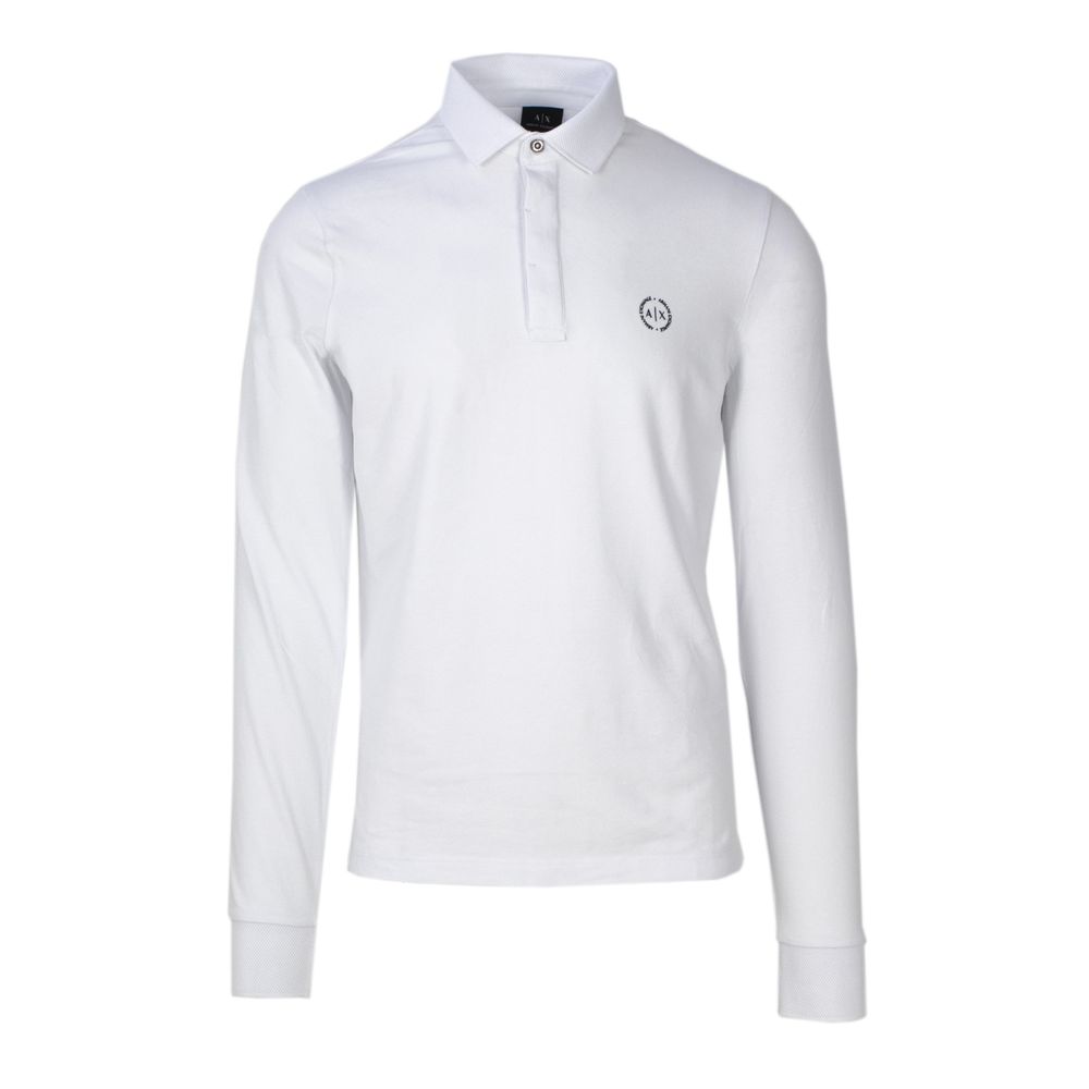 Armani Exchange White Cotton Long Sleeve by Armani Exchange