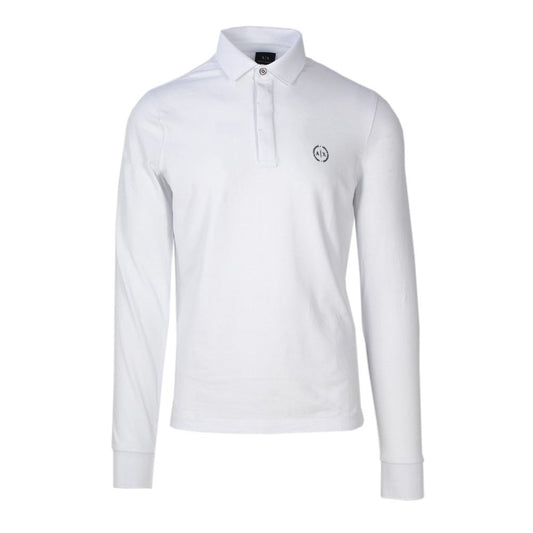 Armani Exchange White Cotton Long Sleeve by Armani Exchange