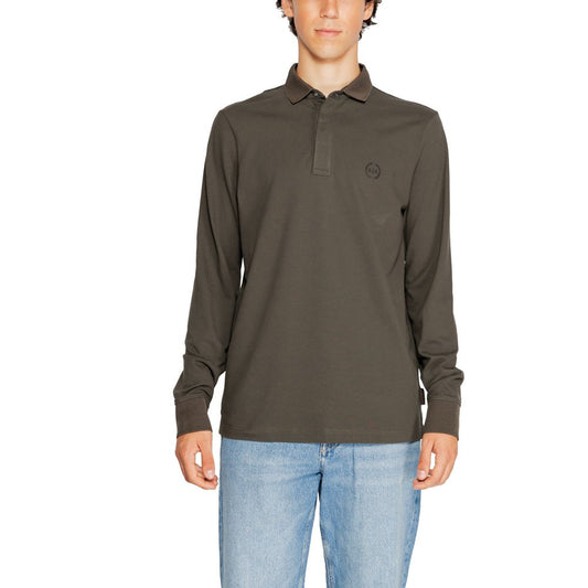 Armani Exchange Green Cotton Long Sleeve by Armani Exchange