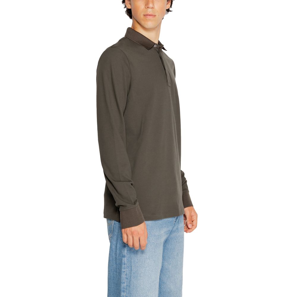Armani Exchange Green Cotton Long Sleeve by Armani Exchange
