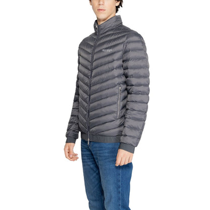 Armani Exchange Gray Polyester Jackets & Coat by Armani Exchange