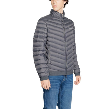 Armani Exchange Gray Polyester Jackets & Coat by Armani Exchange