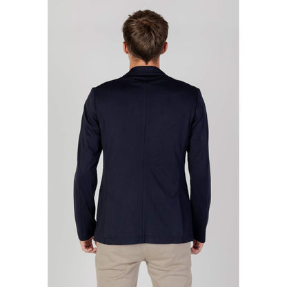 Blazer bleu en viscose Armani Exchange