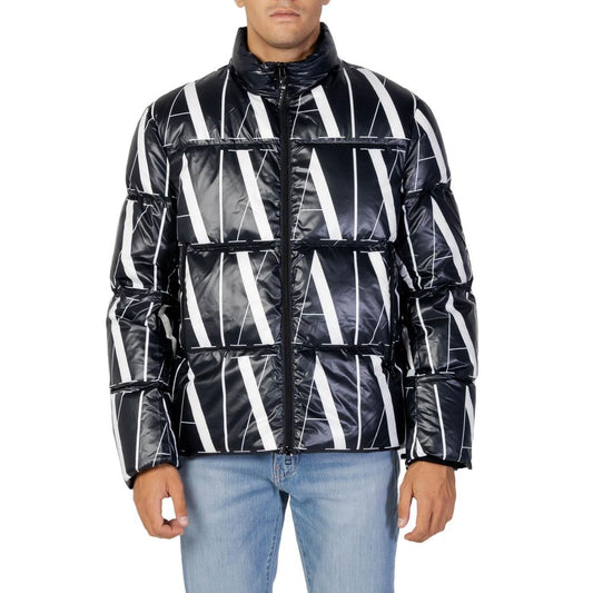 Armani Exchange Black Polyester Jackets & Coat by Armani Exchange