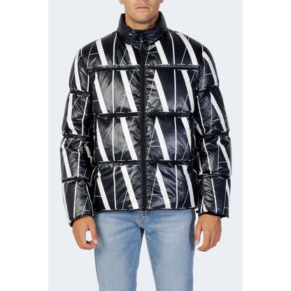 Armani Exchange Black Polyester Jackets & Coat by Armani Exchange