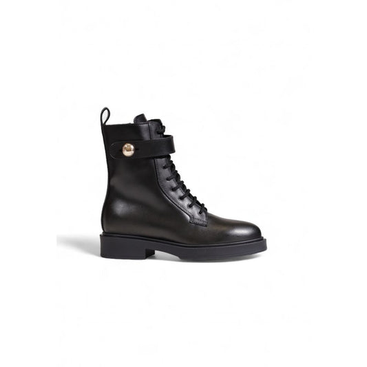 Bottes en cuir noir Furla