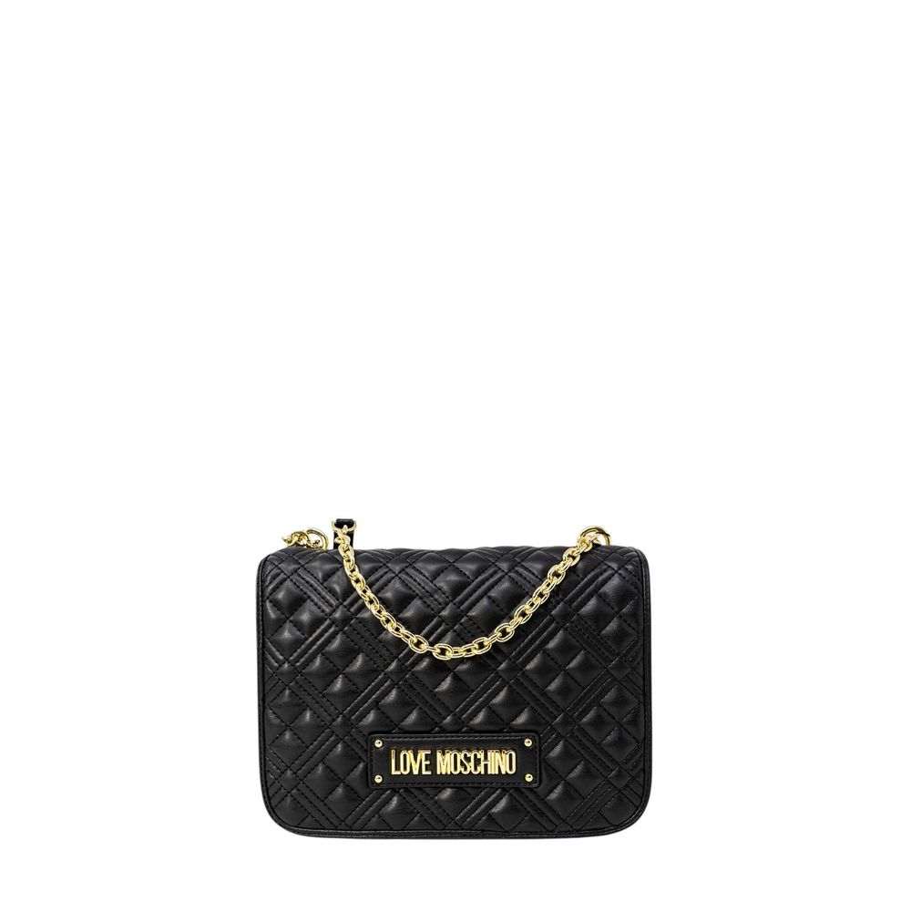 Sac à main en polyéthylène noir Love Moschino