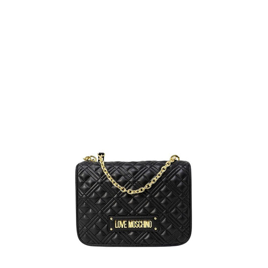 Sac à main en polyéthylène noir Love Moschino