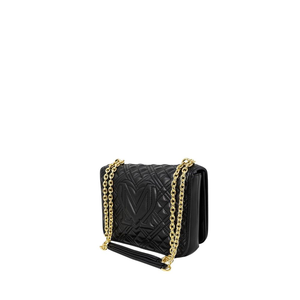 Sac à main en polyéthylène noir Love Moschino