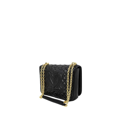 Sac à main en polyéthylène noir Love Moschino