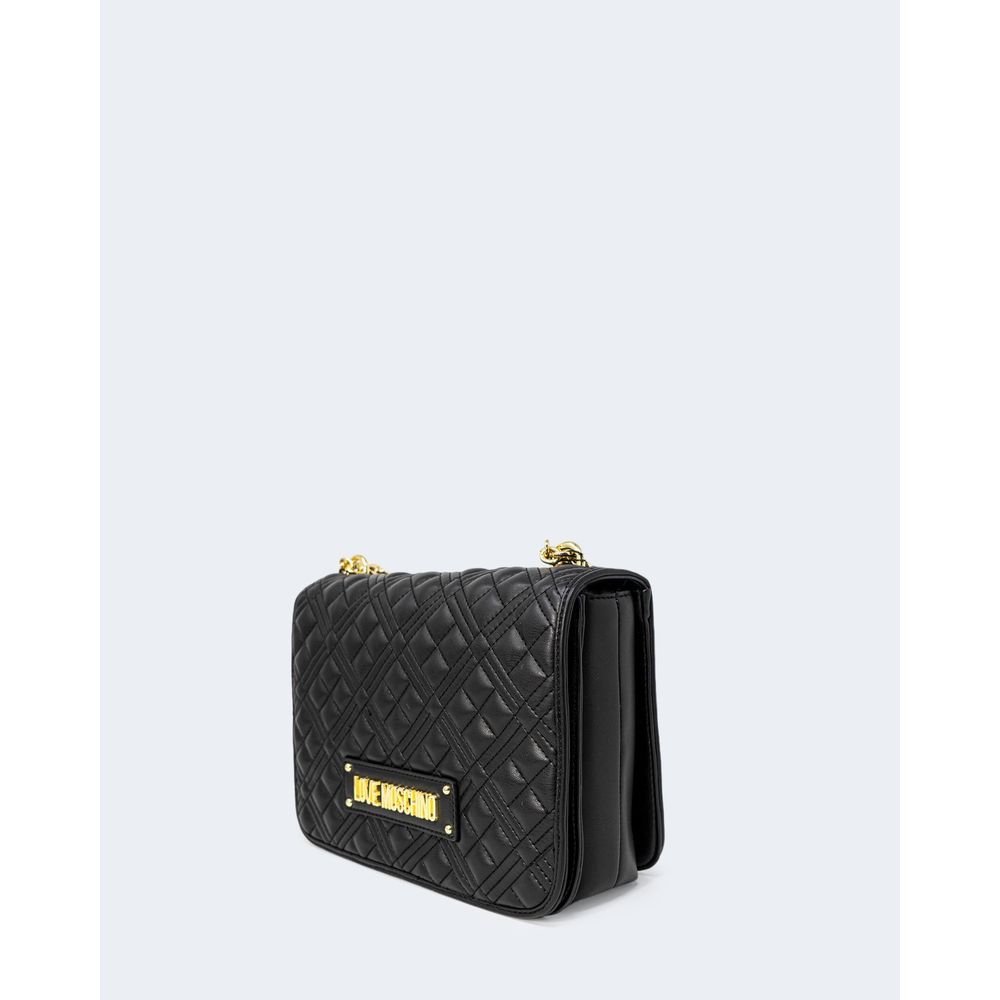 Sac à main en polyéthylène noir Love Moschino