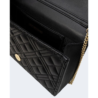 Sac à main en polyéthylène noir Love Moschino