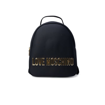 Sac à dos en polyéthylène noir Love Moschino