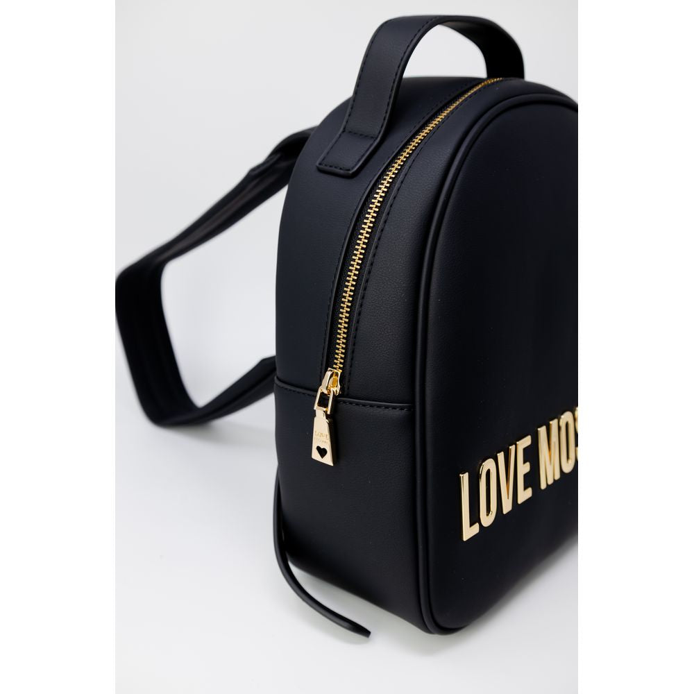 Sac à dos en polyéthylène noir Love Moschino