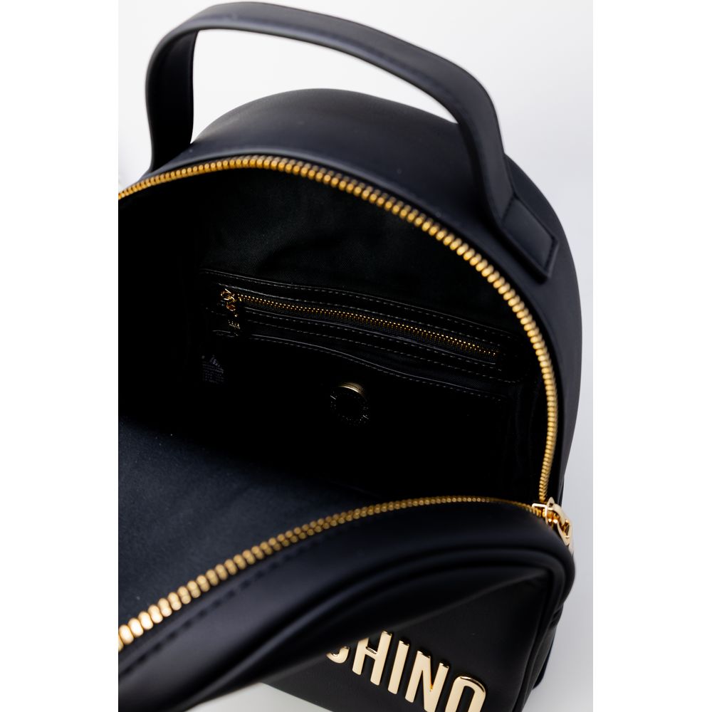 Sac à dos en polyéthylène noir Love Moschino