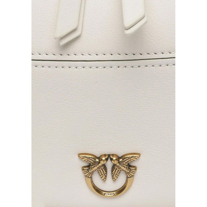 Sac à main en cuir blanc PINKO