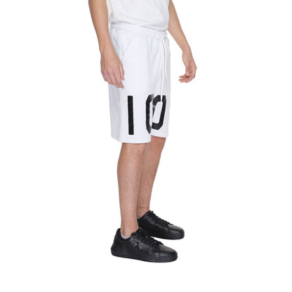 Bermuda en coton blanc Icon