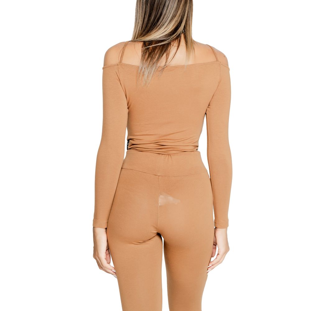 Icon Brown Cotton Bodysuit by Icon