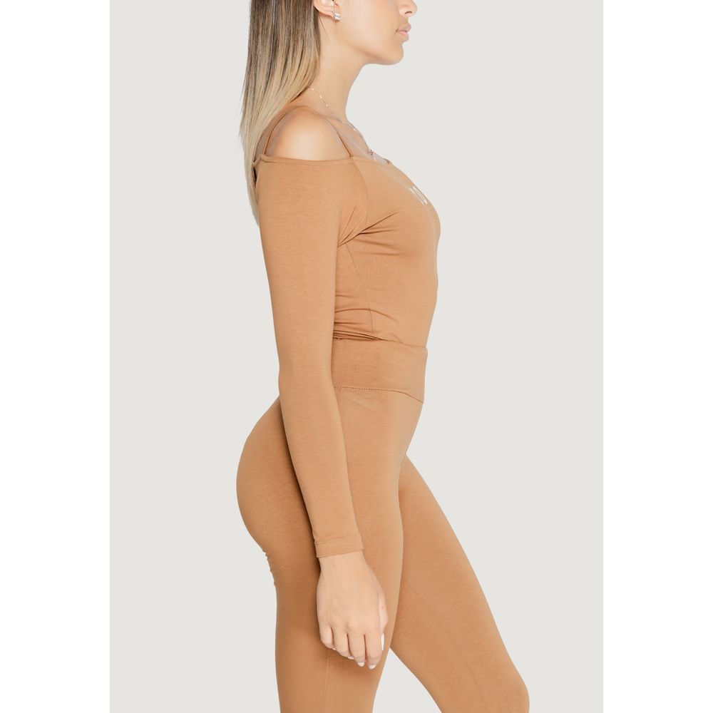 Icon Brown Cotton Bodysuit by Icon