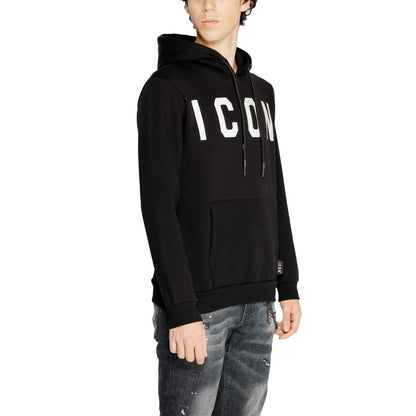 Icon Black And White Cotton Hoody