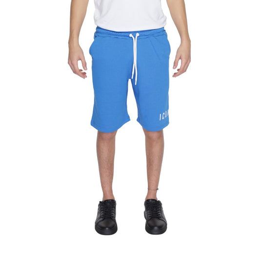 Bermuda en coton bleu Icon