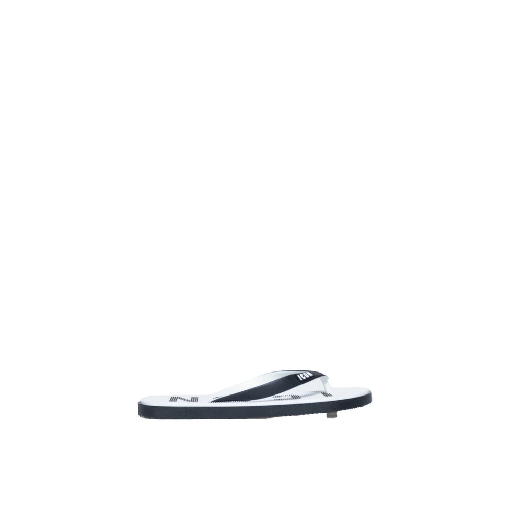 Sandale tong en caoutchouc blanc Icon