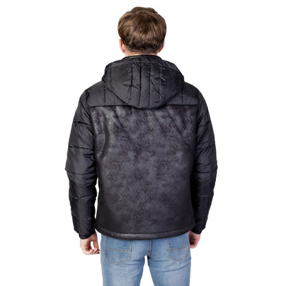 EA7 Emporio Armani Black Polyester Jackets & Coat by EA7 Emporio Armani