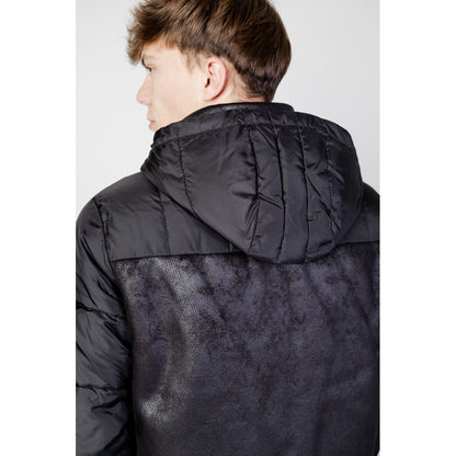 EA7 Emporio Armani Black Polyester Jackets & Coat by EA7 Emporio Armani