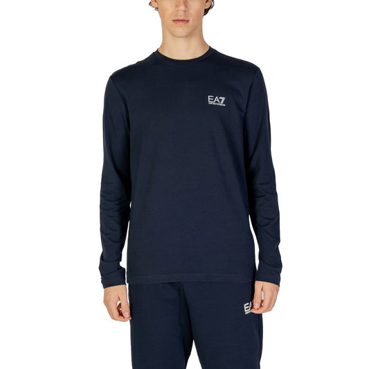 Chemise en coton bleu EA7 Emporio Armani