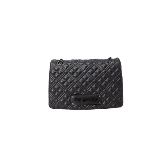 Sac à main en polyéthylène noir Love Moschino