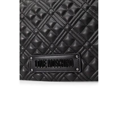Sac à main en polyéthylène noir Love Moschino