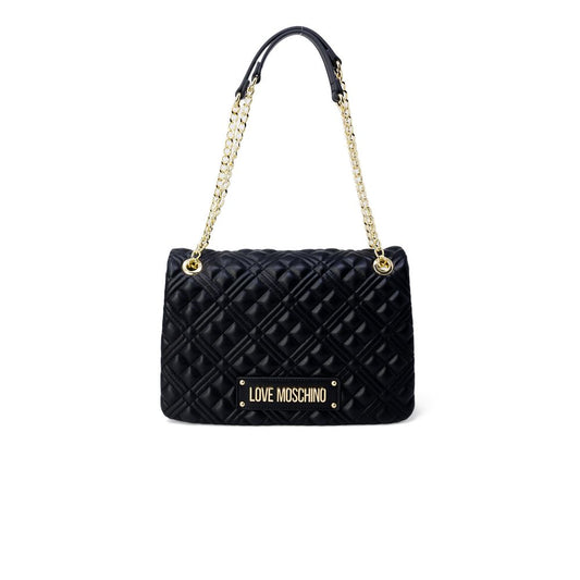 Sac à main en polyéthylène doré Love Moschino