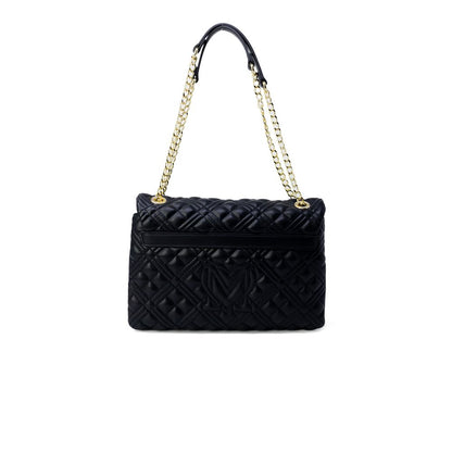 Sac à main en polyéthylène doré Love Moschino