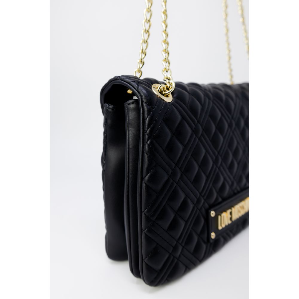 Sac à main en polyéthylène doré Love Moschino