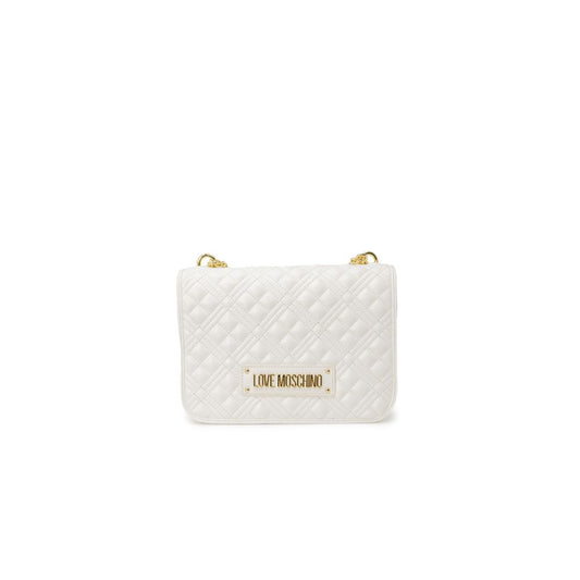 Sac à main en polyéthylène blanc Love Moschino