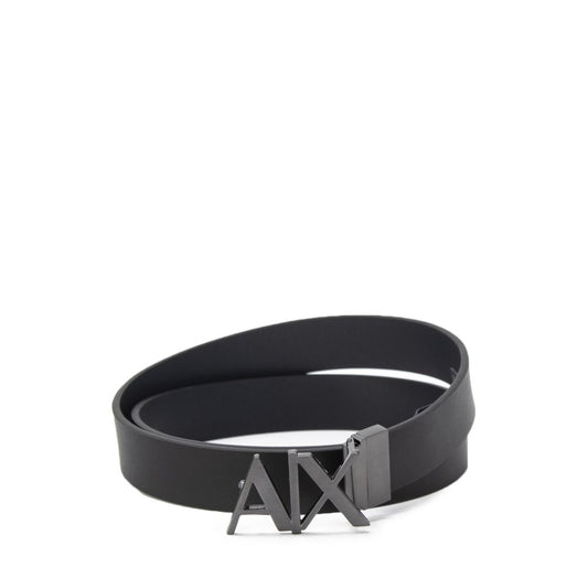 Ceinture en cuir noir Armani Exchange