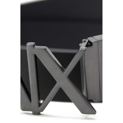 Ceinture en cuir noir Armani Exchange