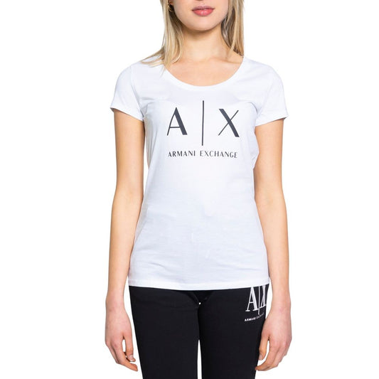 T-shirt en coton blanc Armani Exchange