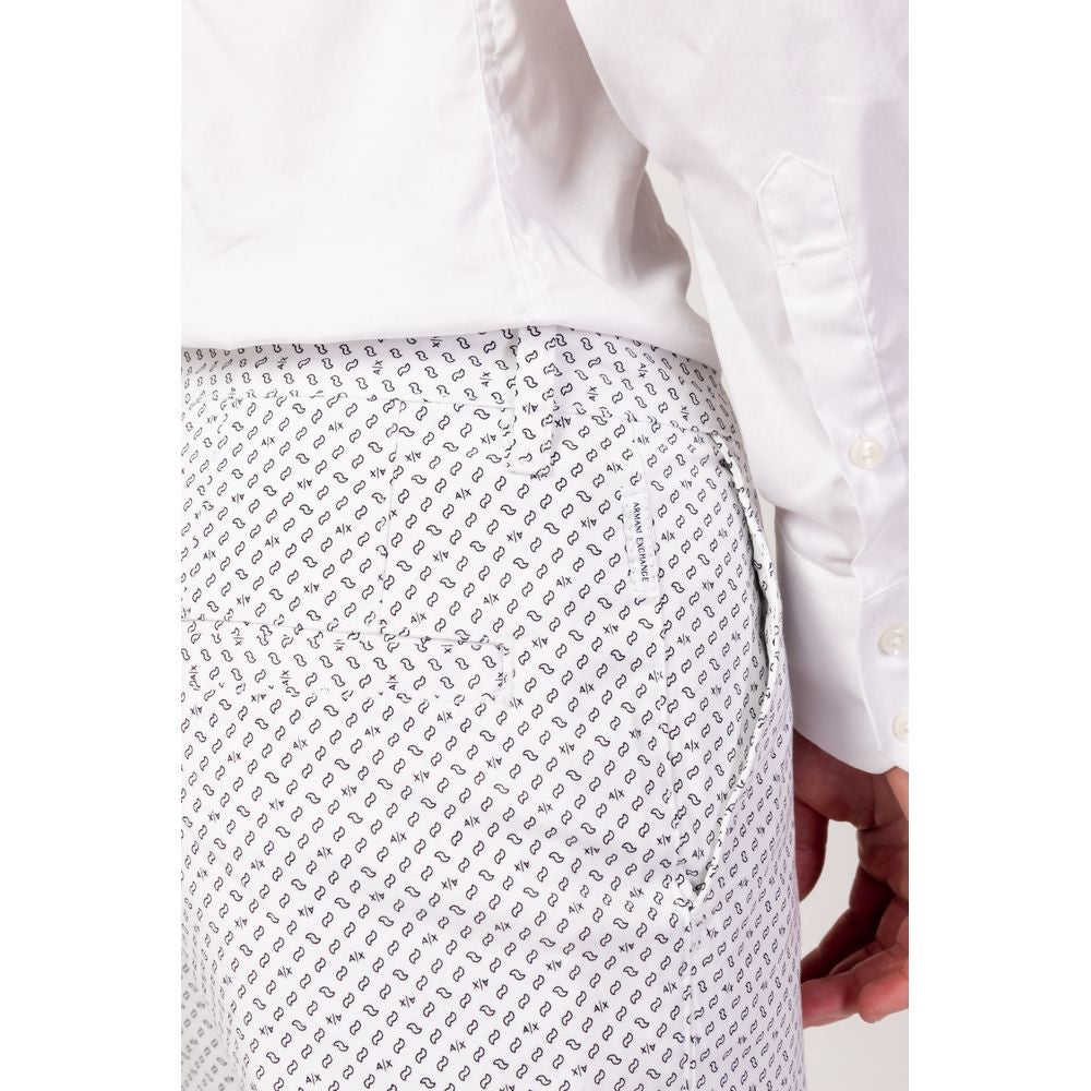 Short en coton blanc Armani Exchange