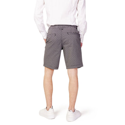 Short en coton noir et blanc Armani Exchange